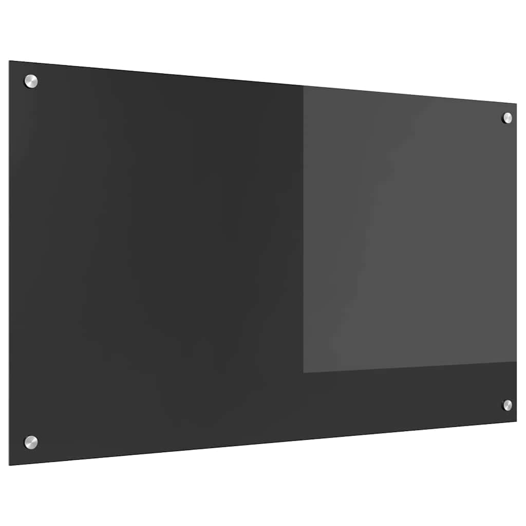 Konyhai Hátfal Sötétszürke 100x60x0,6 cm Edzett Üveg