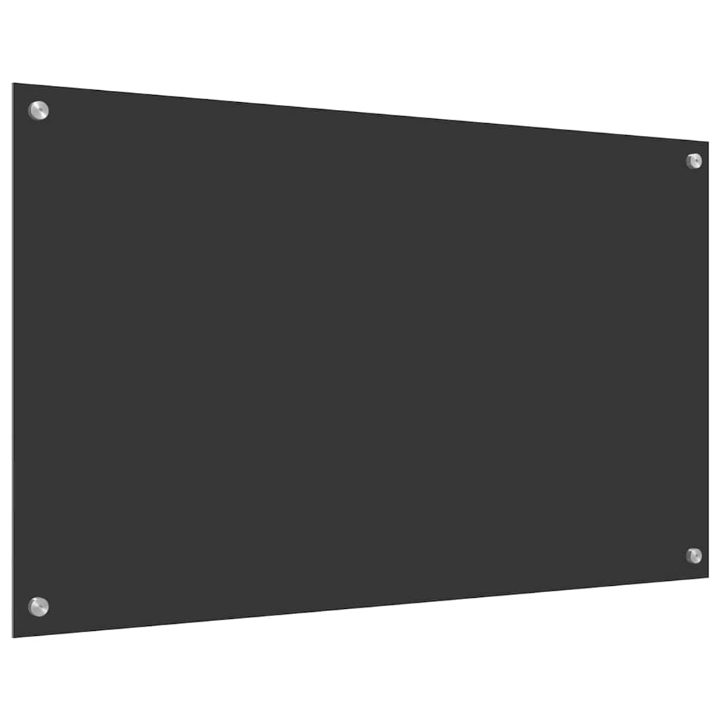 Konyhai Hátfal Sötétszürke 100x60x0,6 cm Edzett Üveg