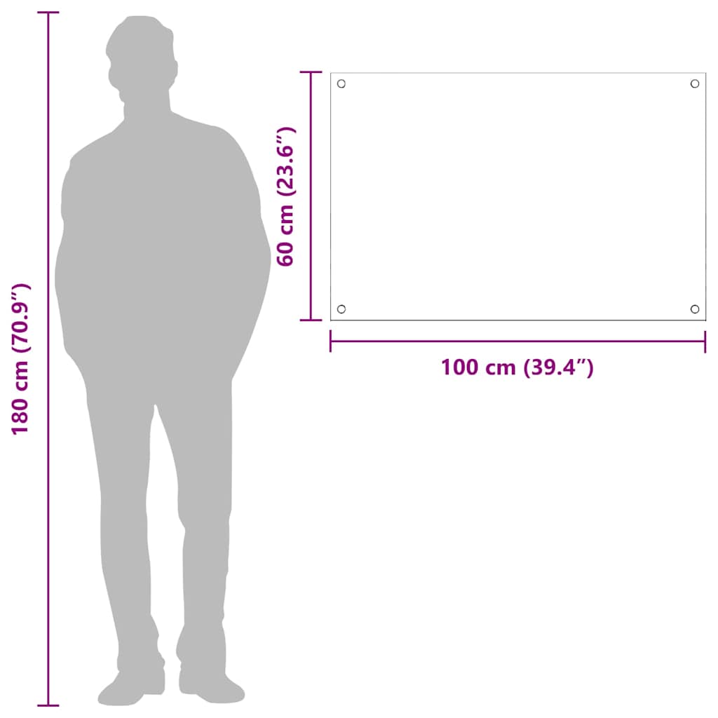 Konyhai Hátfal Sötétszürke 100x60x0,6 cm Edzett Üveg
