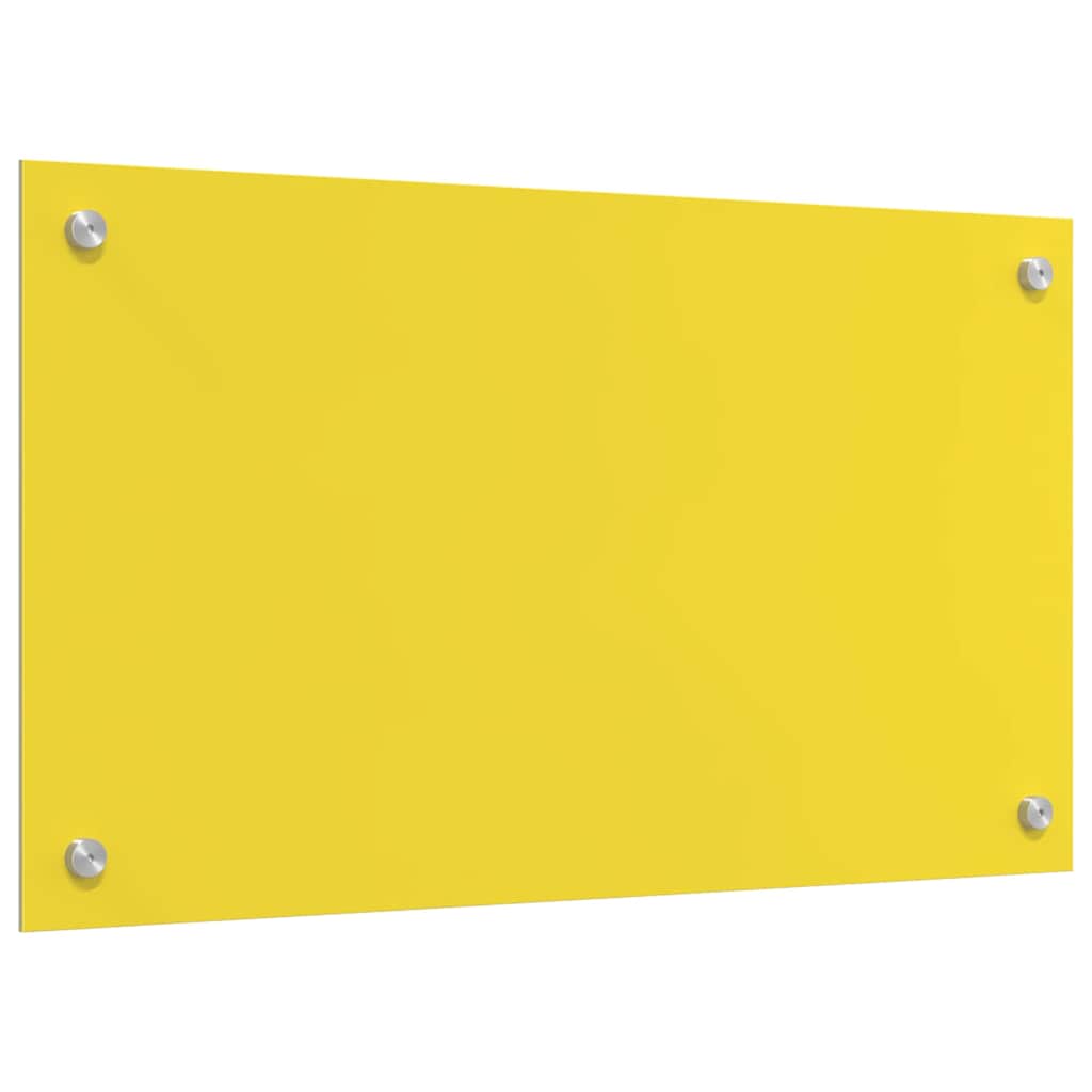 Konyhai Hátfal Sárga 70x40x0,6 cm Edzett Üveg