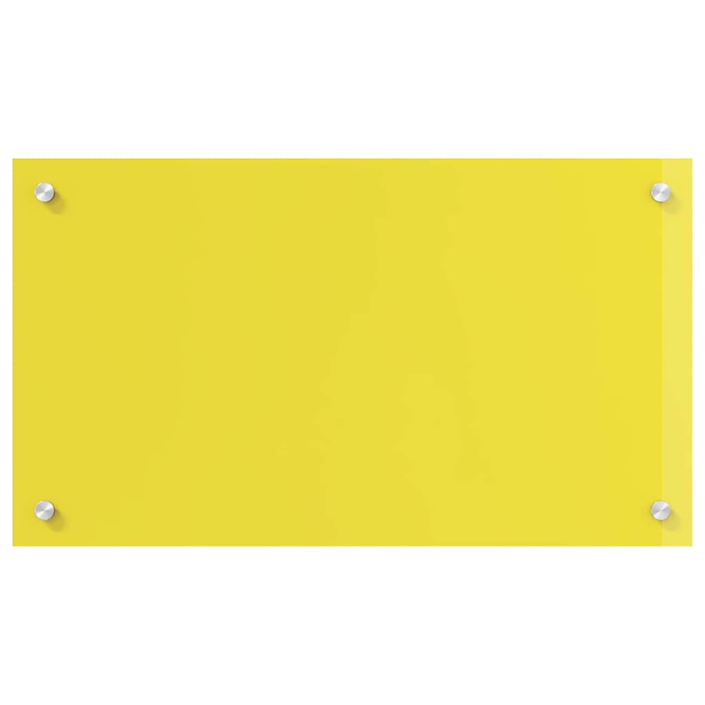 Konyhai Hátfal Sárga 70x40x0,6 cm Edzett Üveg