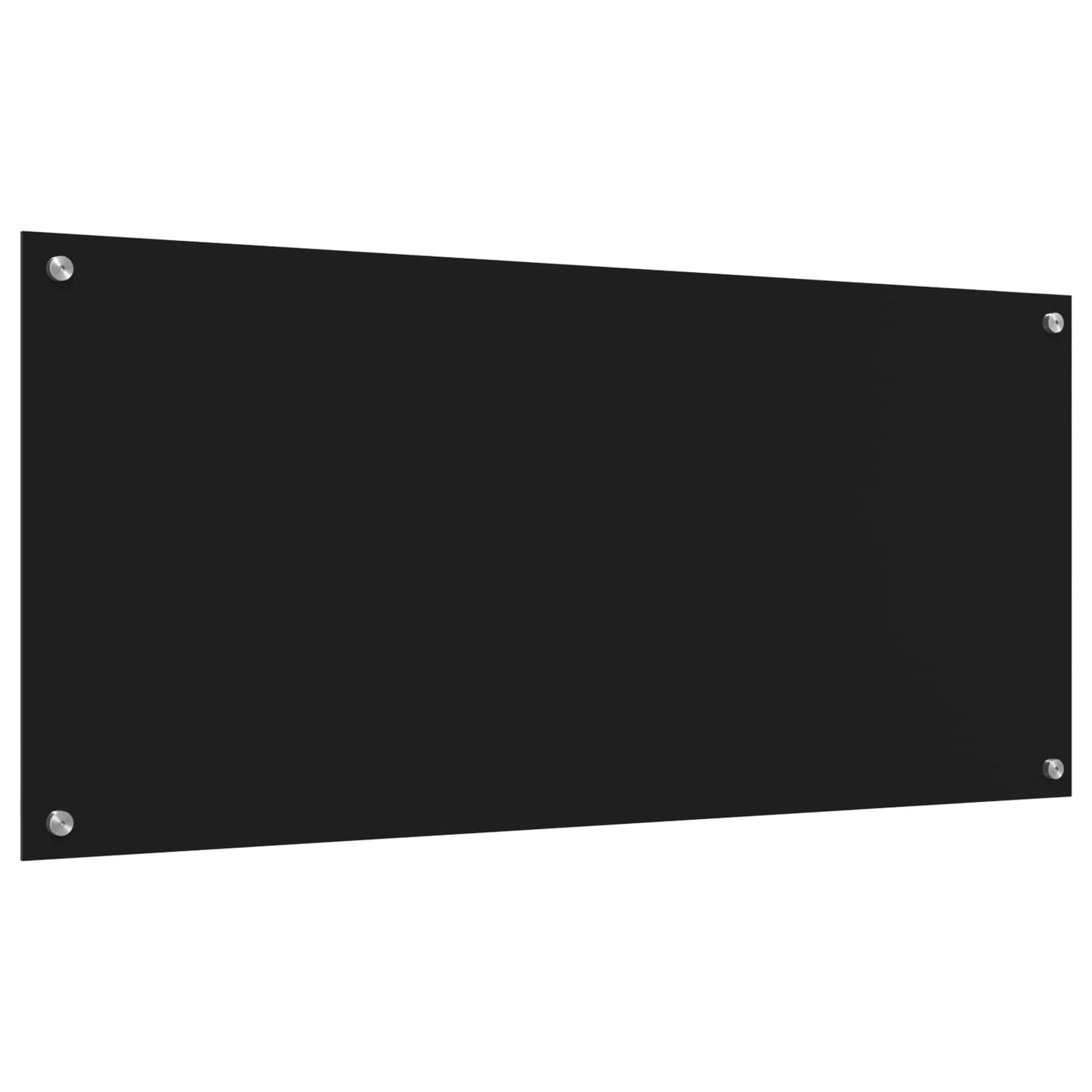 Konyhai splashback Fekete 110 x 50 x 0,6 cm edzett üveg