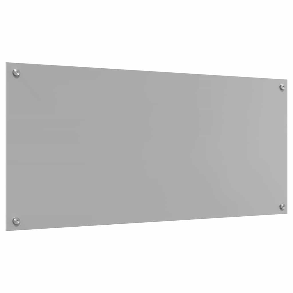Konyhai Hátfal Világosszürke 110x50x0,6 cm Edzett Üveg
