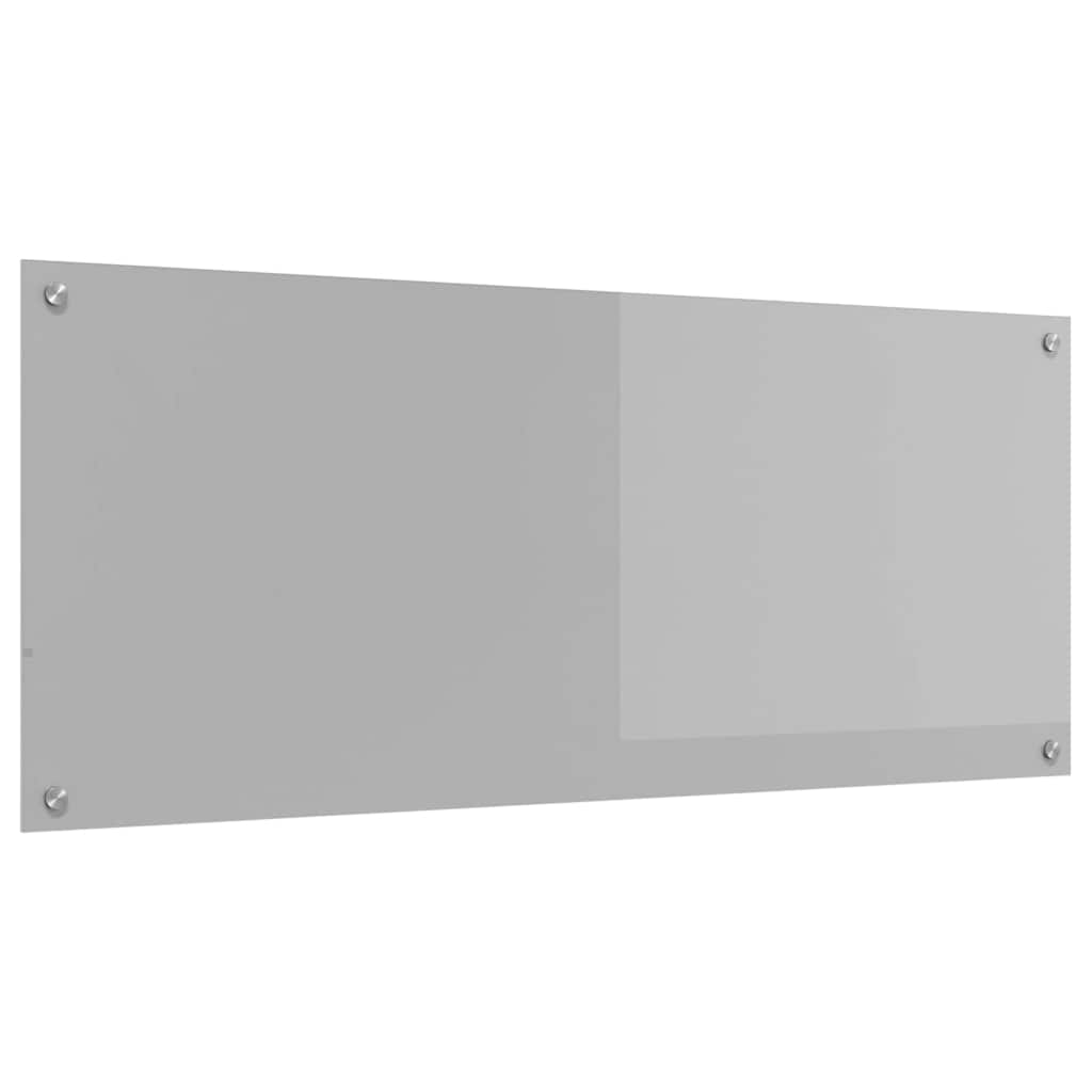 Konyhai Hátfal Világosszürke 120x50x0,6 cm Edzett Üveg