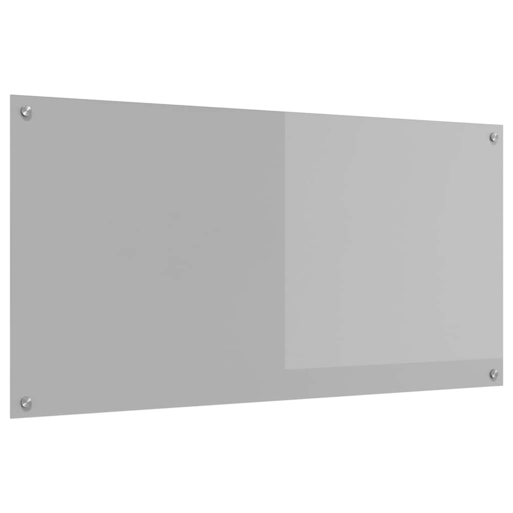 Konyhai Hátfal Világosszürke 120x60x0,6 cm Edzett Üveg