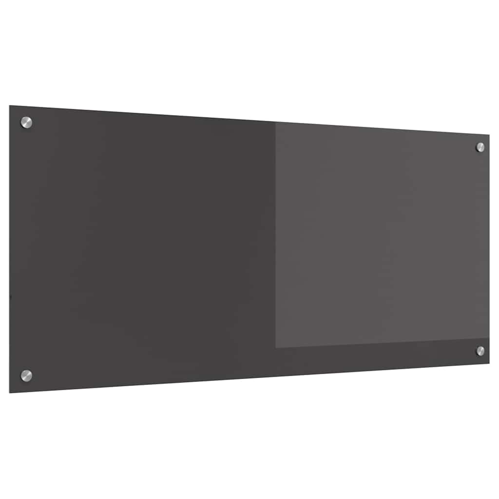 Konyhai Hátsó Fal Sötétszürke 110x50x0,6 cm Edzett Üveg