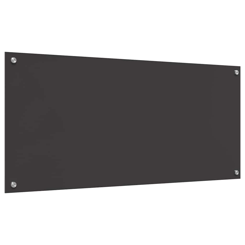 Konyhai Hátsó Fal Sötétszürke 110x50x0,6 cm Edzett Üveg