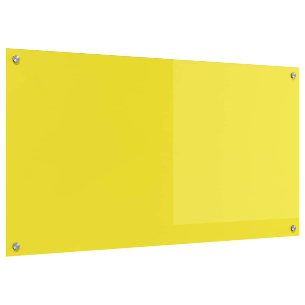 Konyhai Háttér Sárga 110x60x0,6 cm Edzett Üveg