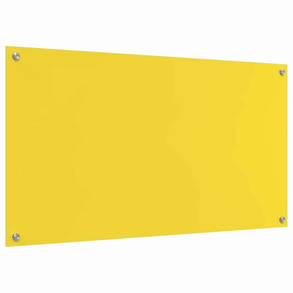 Konyhai Háttér Sárga 110x60x0,6 cm Edzett Üveg