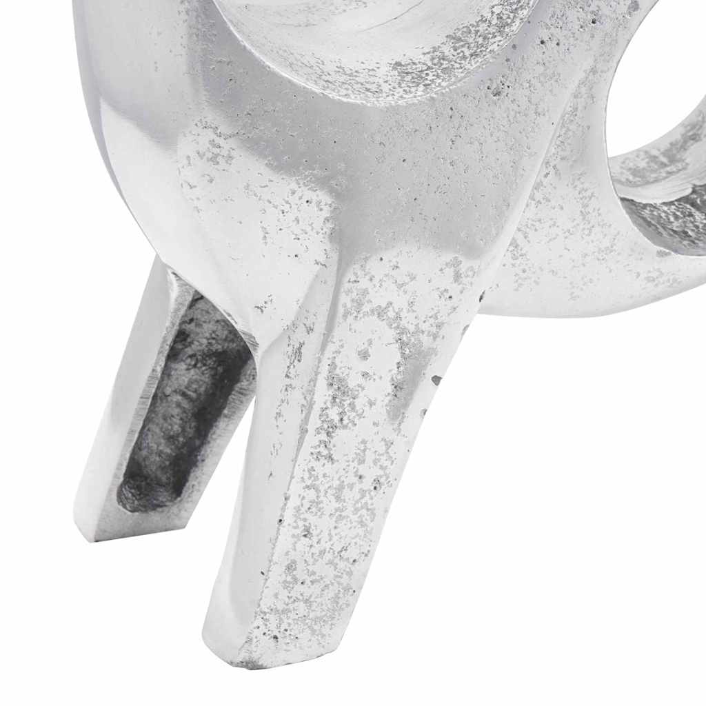 Bika szobor Ezüst 22 x 9.5 x 34 cm Alumínium