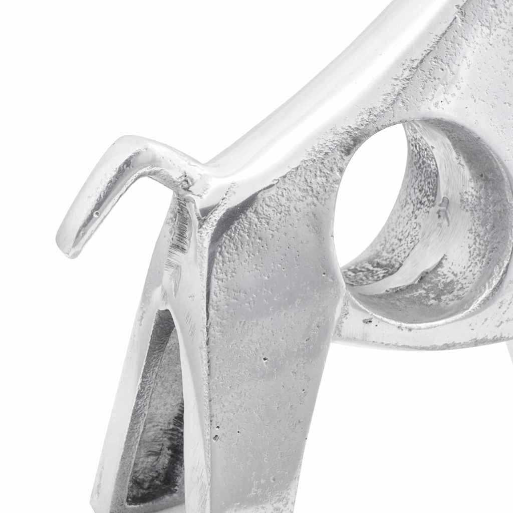 Bika szobor Ezüst 22 x 9.5 x 34 cm Alumínium