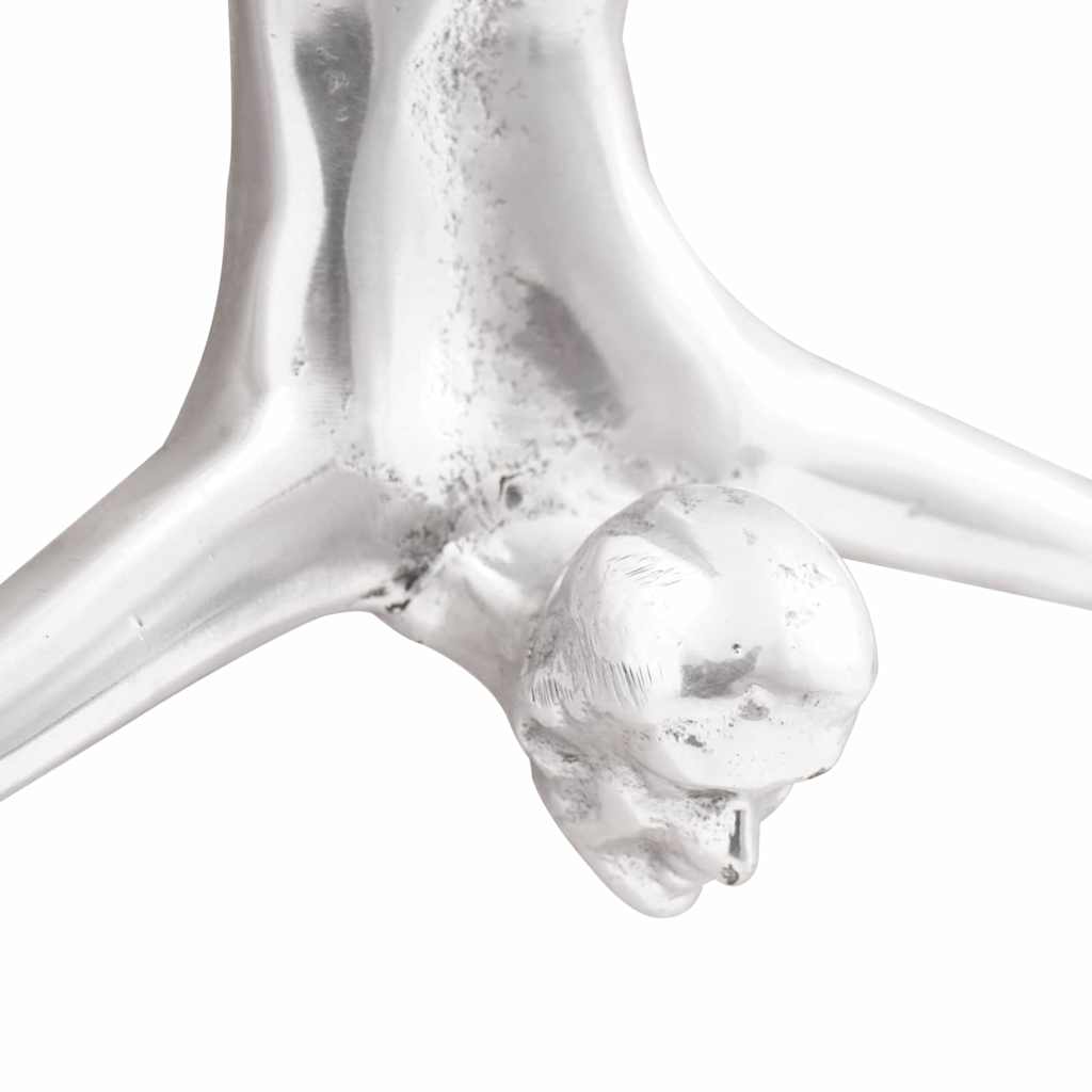 Szobor Ezüst 22 x 8 x 25 cm Alumínium