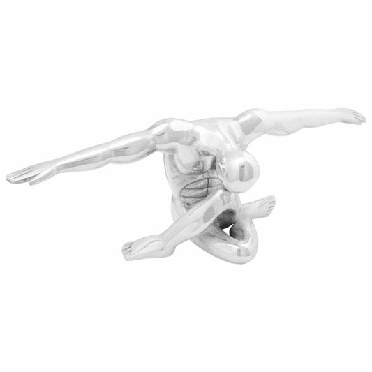 Szobor Ezüst 63 x 20 x 22 cm Alumínium