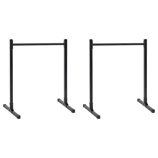 Merítőállomások 2 pcs Fekete 109 x 90 x 105 cm Porszórt Acél