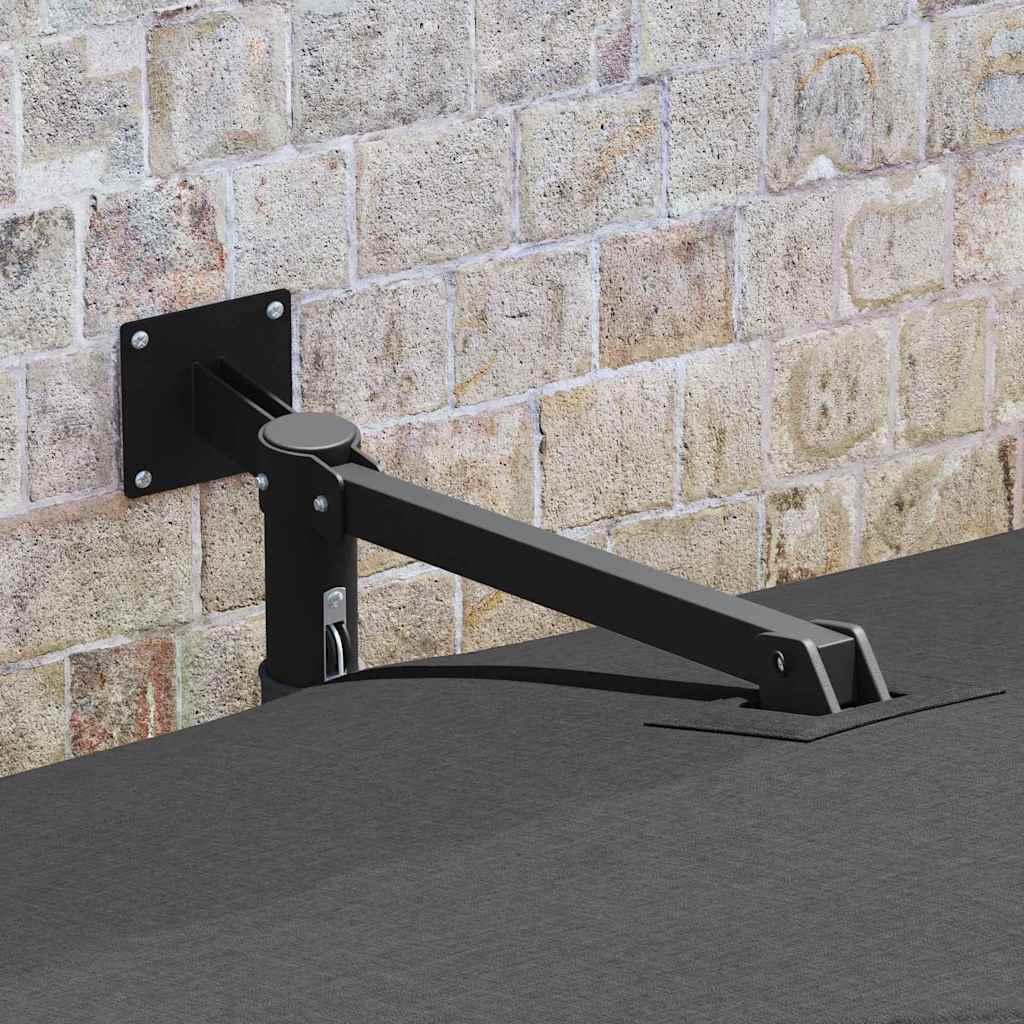 Kerti napernyő Antracit és fekete 248.5 x 247.5 x 160 cm