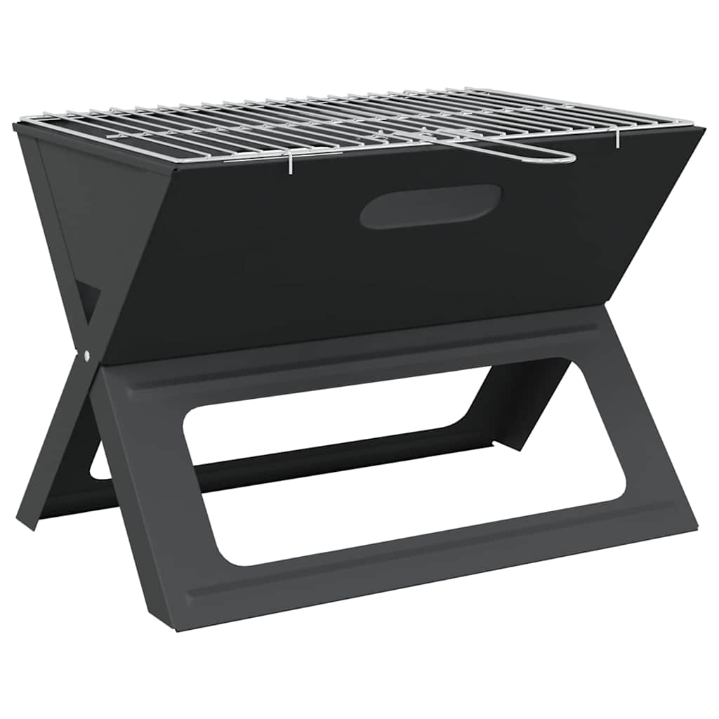 Kültéri grill Fekete 46 x 30 x 31 cm Acél