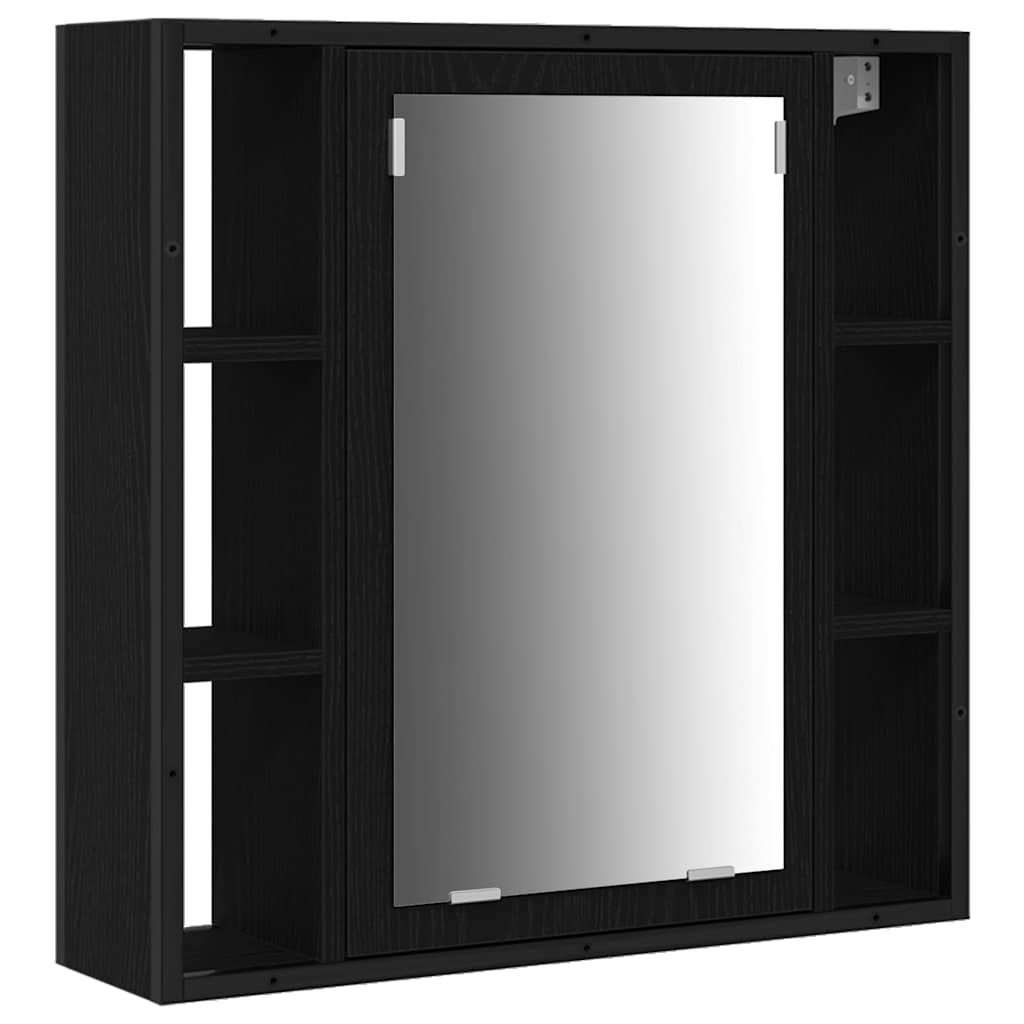Fürdőszobai Mosdószekrények 3 pcs Fekete 80 x 30 x 60 cm