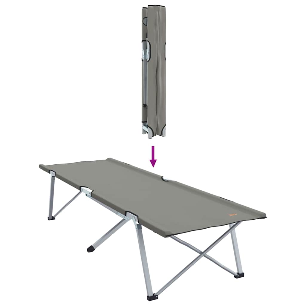 Összecsukható Kemping Ágy Szürke 62 x 194 x 42 cm Oxford szövet