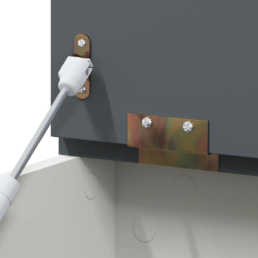 Játék Doboz tárolóval Szürke és fehér 73 x 33 x 55 cm Faanyag