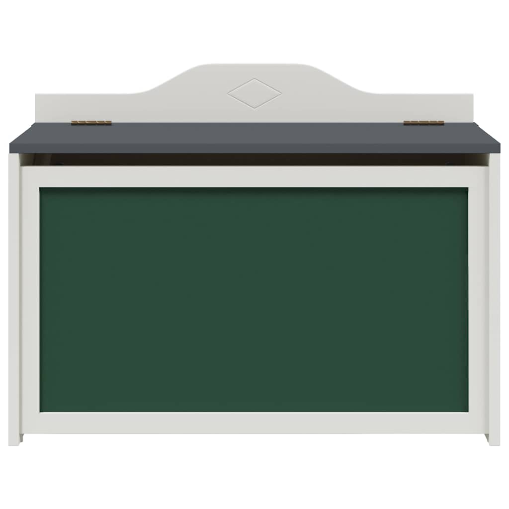 Játék Doboz tárolóval Szürke és fehér 73 x 33 x 55 cm Faanyag