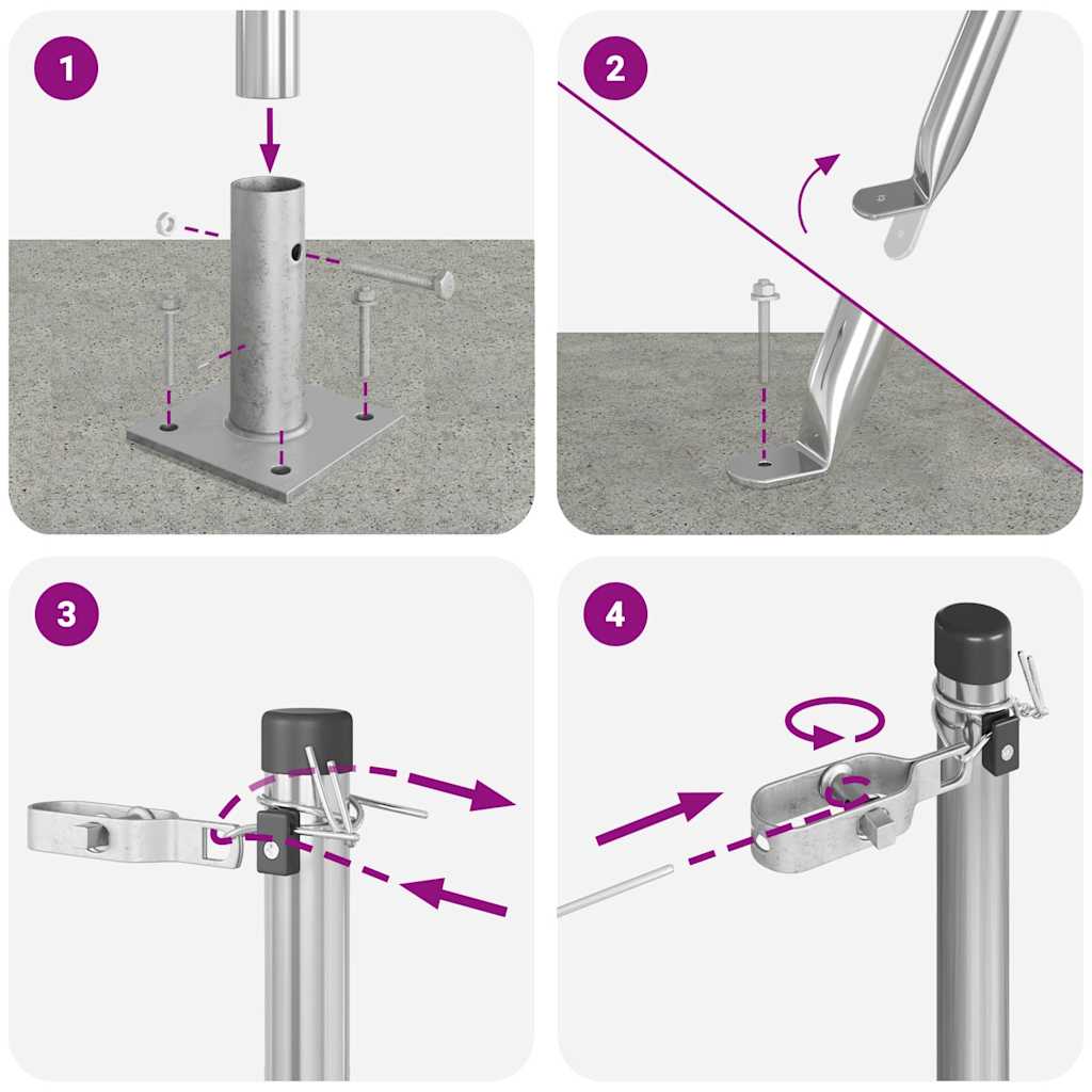Kerítoszlopok 13 pcs Ezüst Ø32mm 110 cm Horganyzott acél