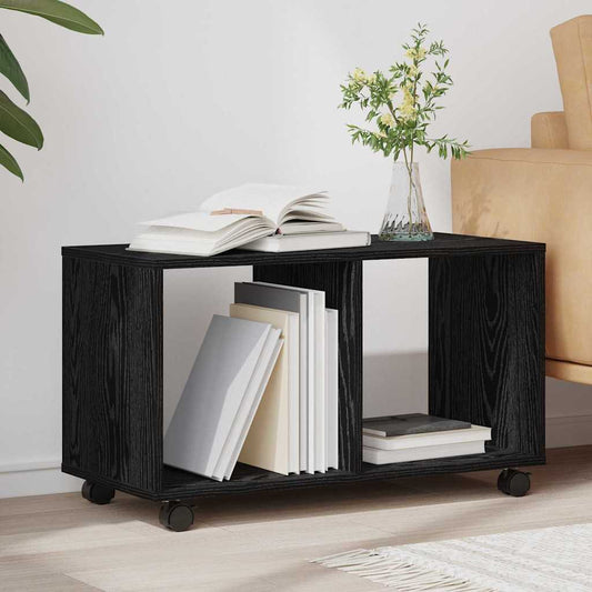 Végasztal polcokkal Musta tammi 72 x 33 x 42.5 cm Faanyag