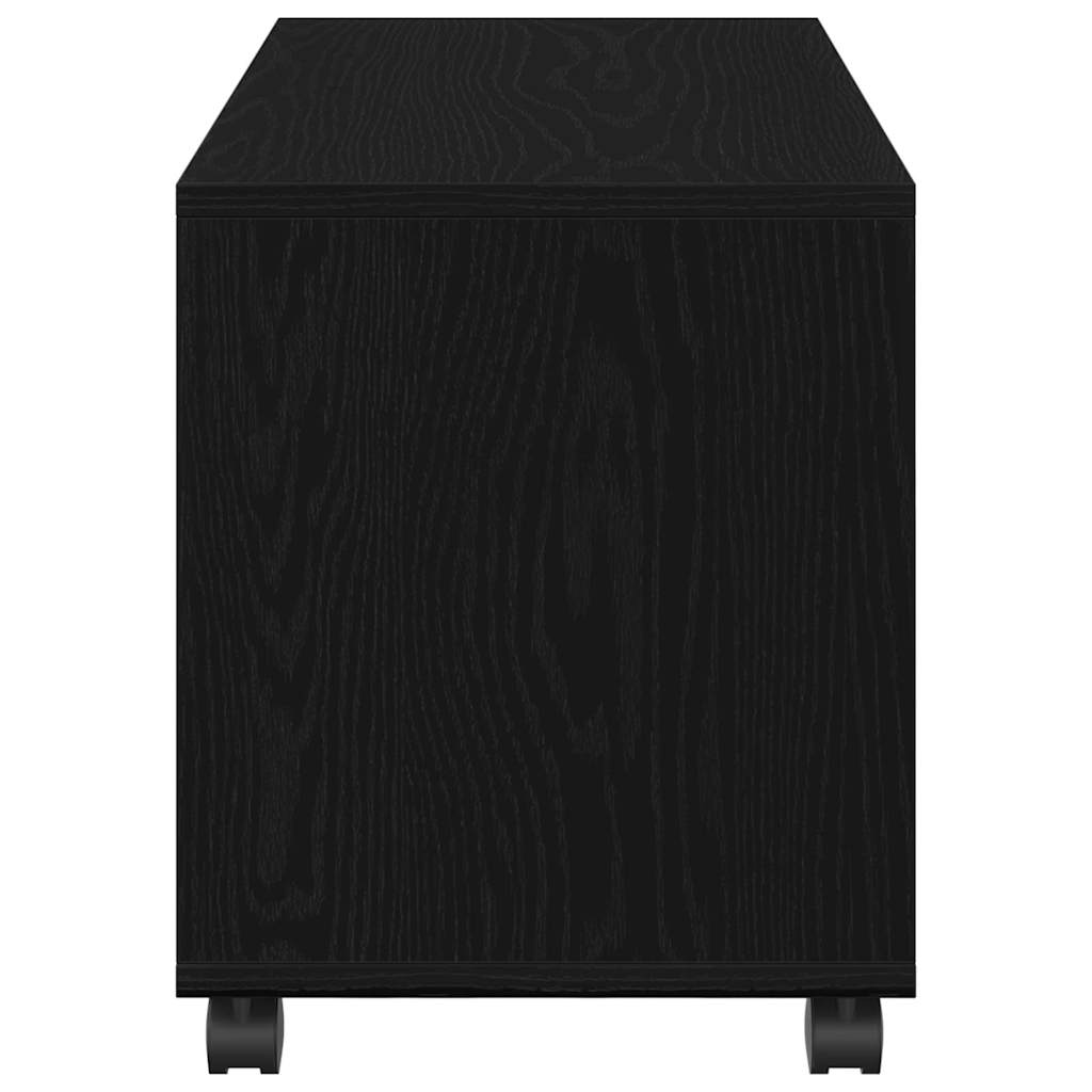 Végasztal polcokkal Musta tammi 72 x 33 x 42.5 cm Faanyag