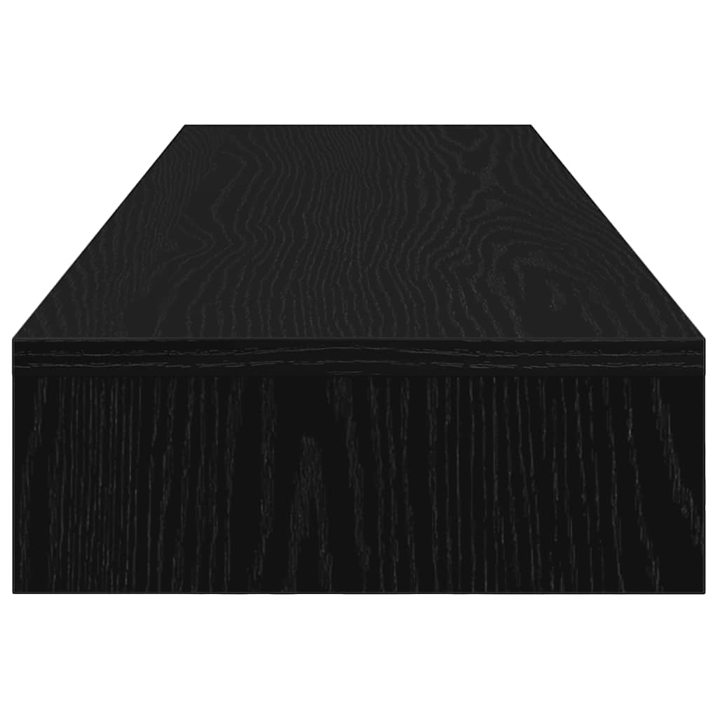 fekete tölgy színű szerelt fa monitorállvány 100 x 27 x 10 cm