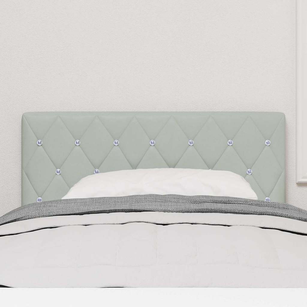 Bársony Fejtámla Argyle fejtámlával Világosszürke 90 cm Bársony
