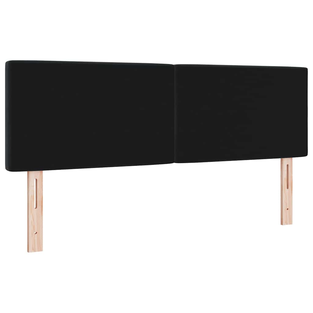 Bársony Fejtámla Argyle fejtámlával Kézi Fekete 140 cm Bársony