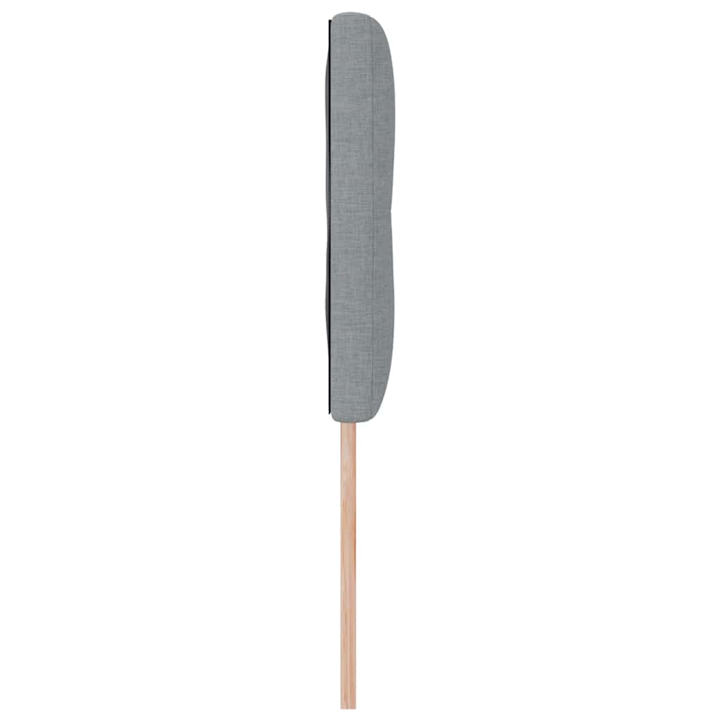 Fejtámla fejtámlával Világosszürke 140 cm szövet