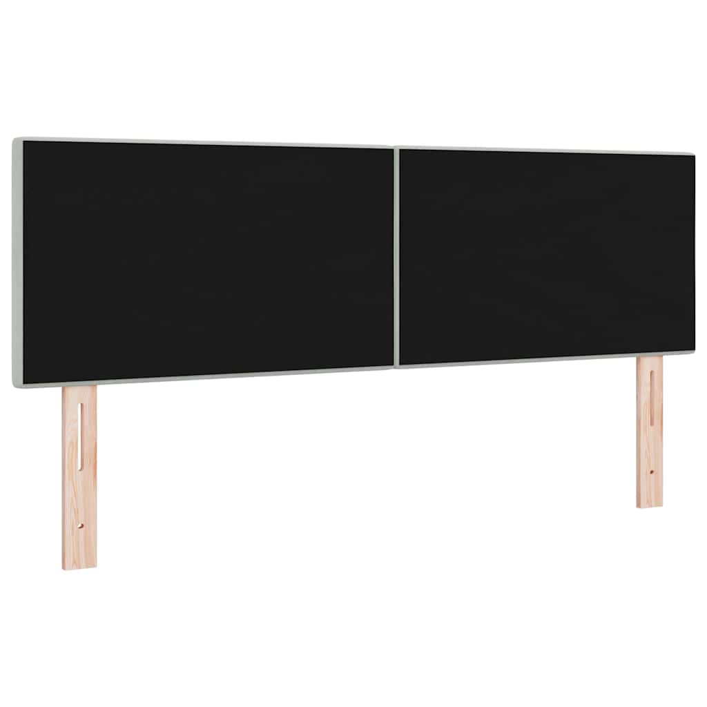 Fejtámla Falra szerelhető Világosszürke 160 cm Bársony
