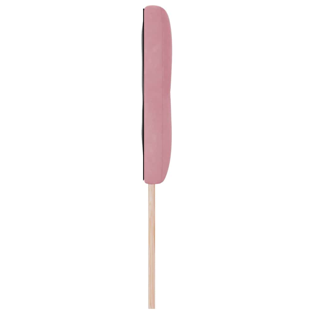 Fejtámla Falra szerelhető fejtámlával Rózsaszín 160 cm Bársony