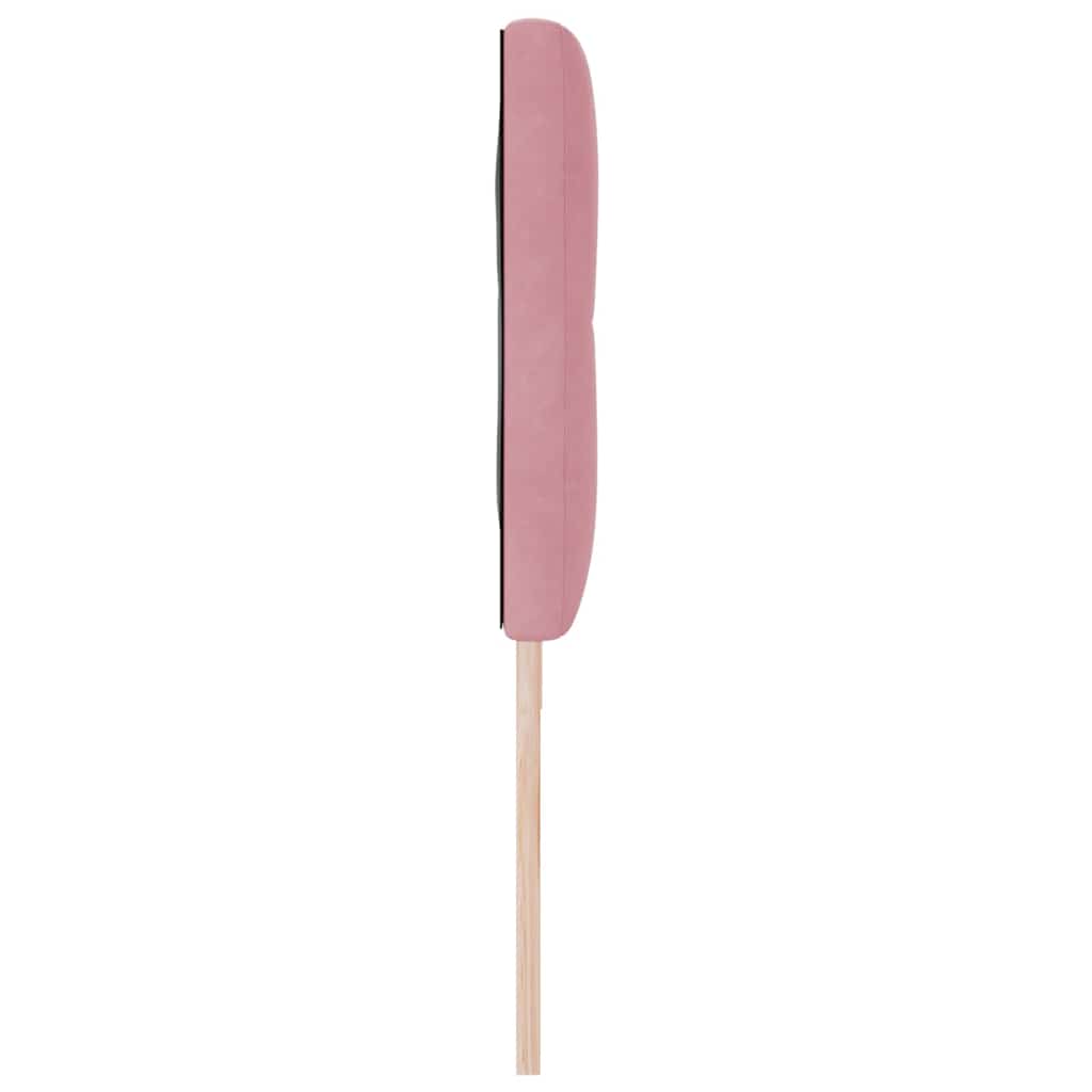 Fejtámla Falra szerelhető fejtámlával Rózsaszín 180 cm Bársony