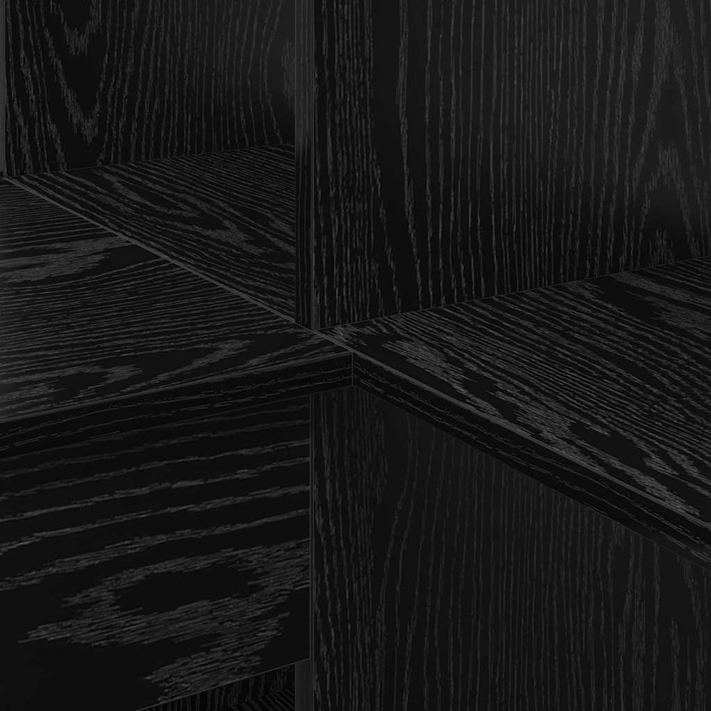 Sarokíróasztal Fekete tölgy 101,5 x 149,5 x 149,5 cm Faanyag