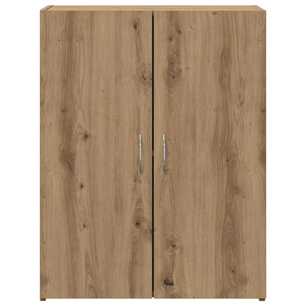 Irodai szekrény polcokkal kézműves tölgy 60 x 32 x 77.5 Faanyag