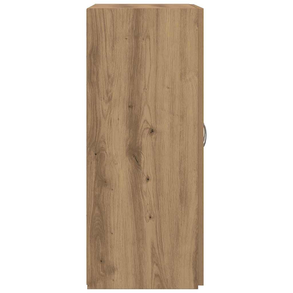 Irodai szekrény polcokkal kézműves tölgy 60 x 32 x 77.5 Faanyag