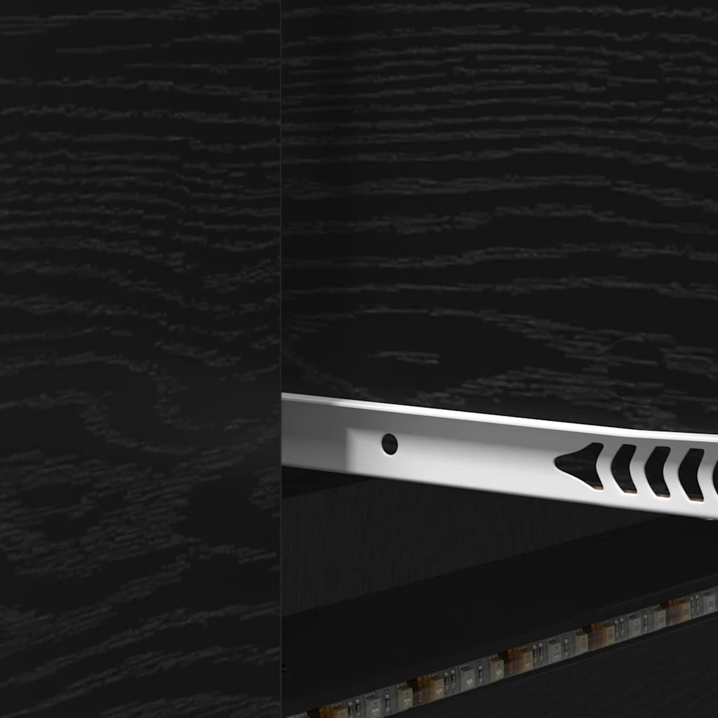 TV egységek fiókkal Fekete tölgy 140 x 34 x 40 cm Faanyag