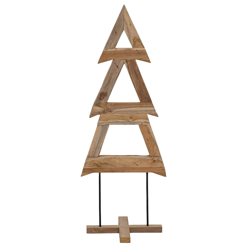 Karácsonyfa állvánnyal Barna 90 cm Tömör tíkfa