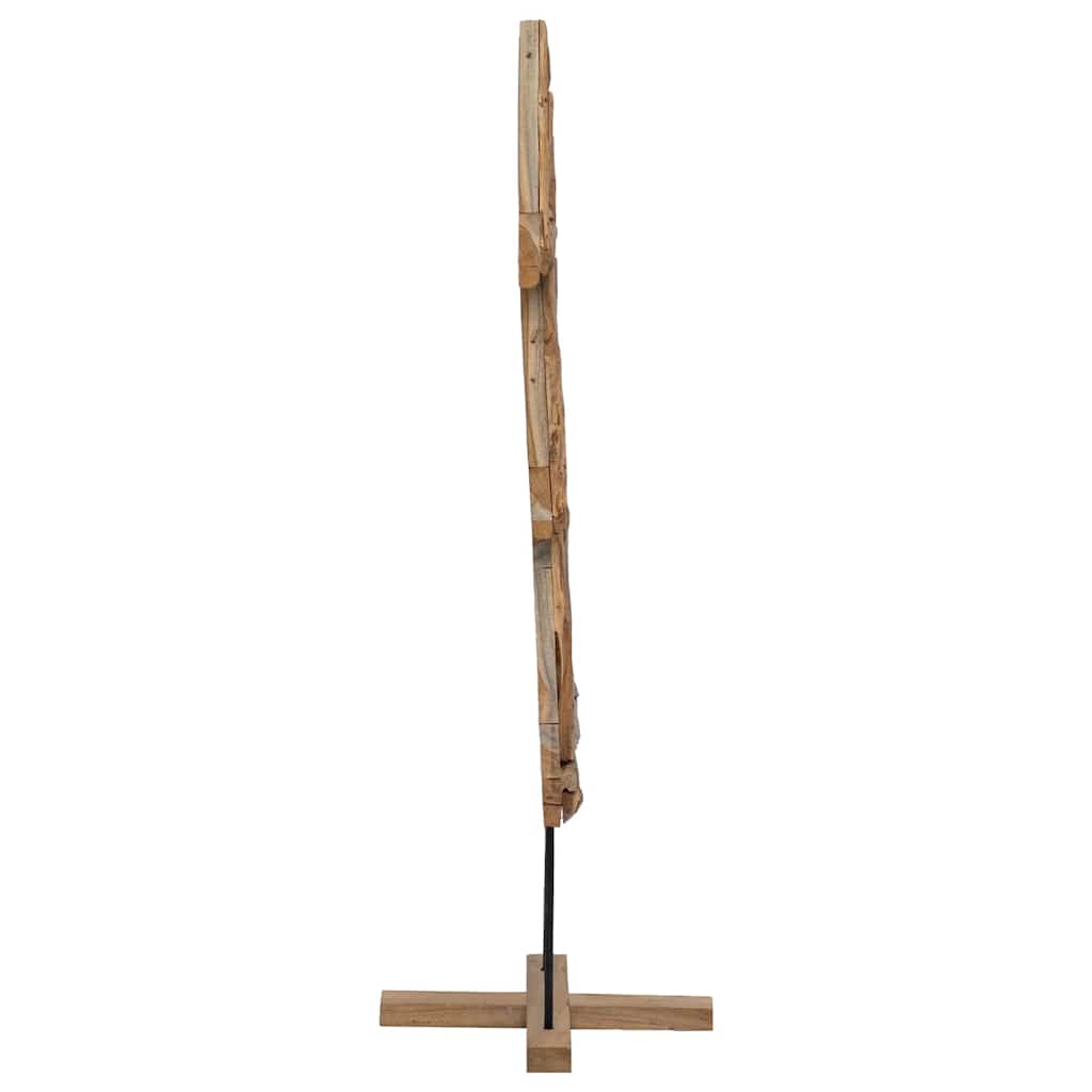 Karácsonyfa állvánnyal Barna 90 cm Tömör tíkfa