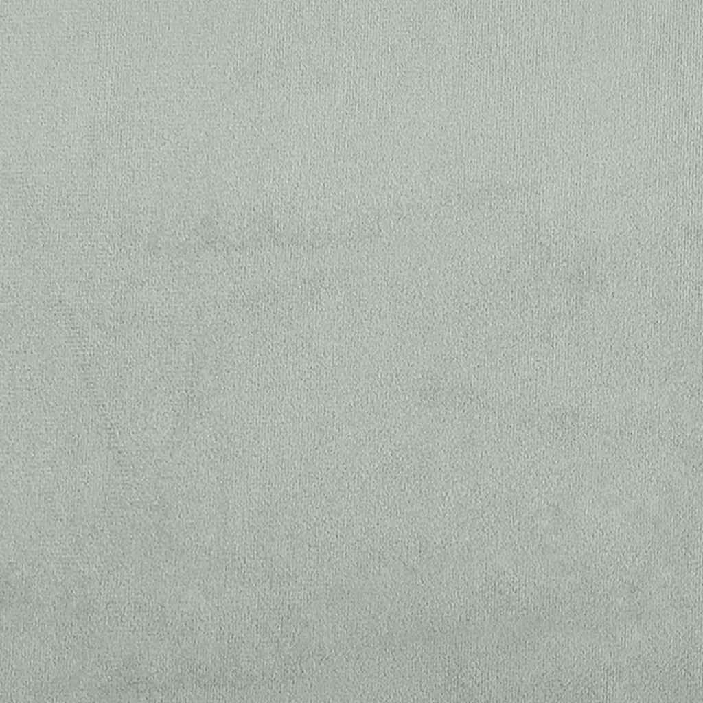 Ágykeret Világosszürke 200 x 200 cm Bársony