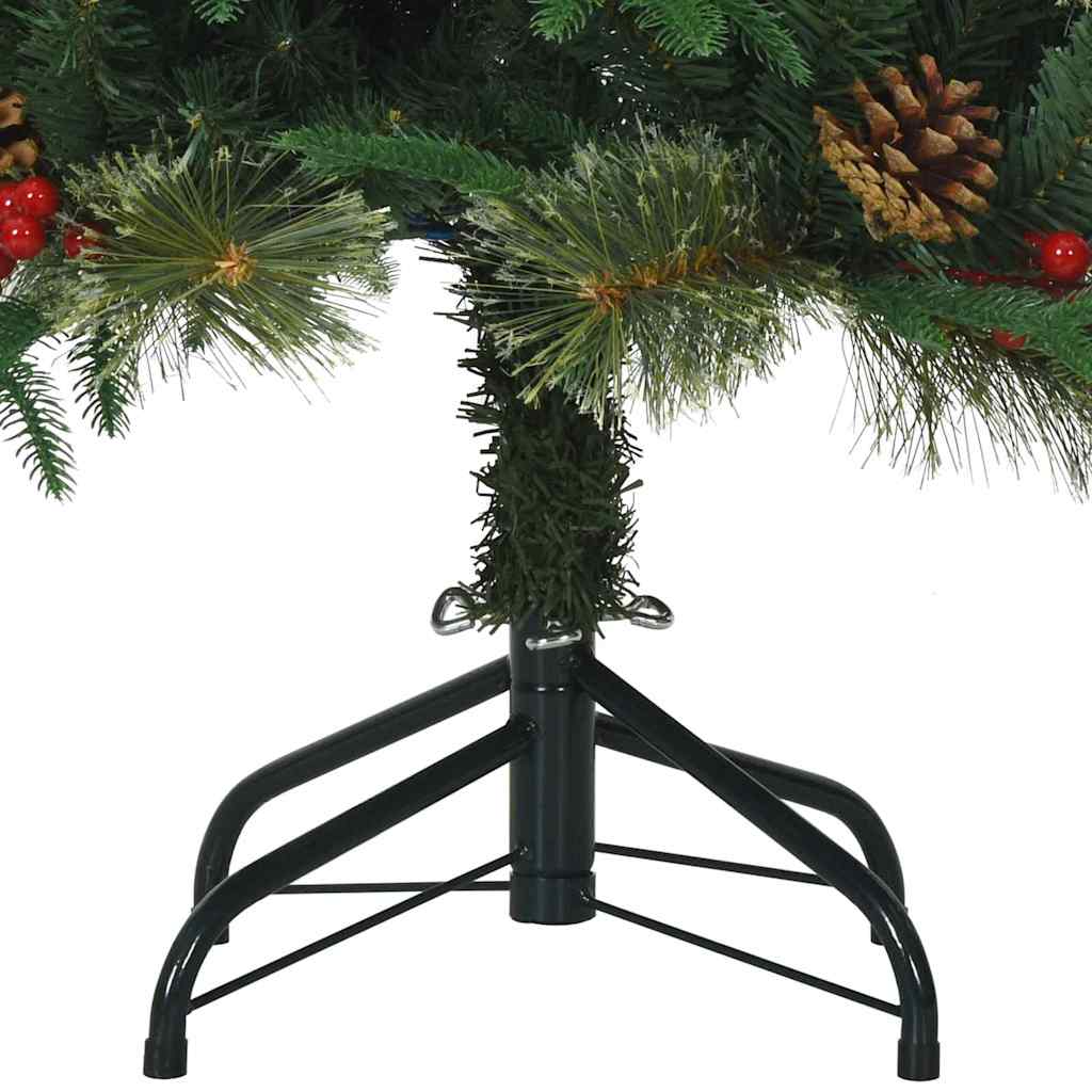 Műanyag Hajtogatós Karácsonyfa Zöld 120 cm PVC, PE és acél