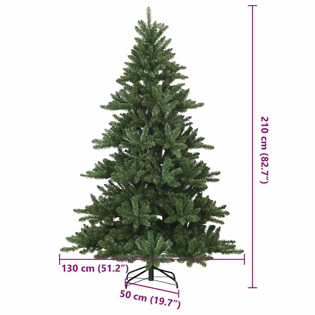 Műanyag Hajtogatós Karácsonyfa állvánnyal Zöld 210 cm PVC, acél