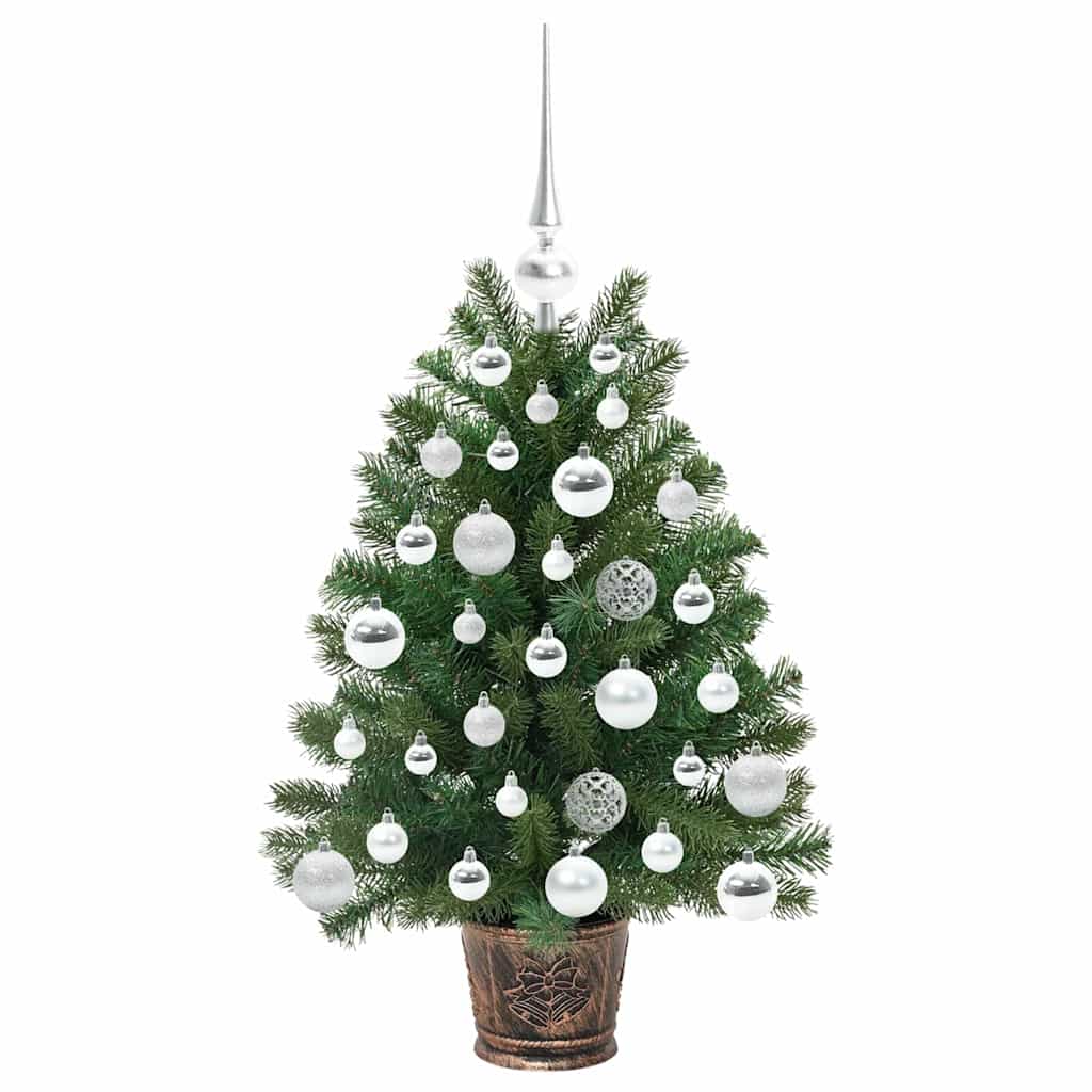 Mű karácsonyfa 150 LED-del állvánnyal Zöld 75 cm PE és PVC