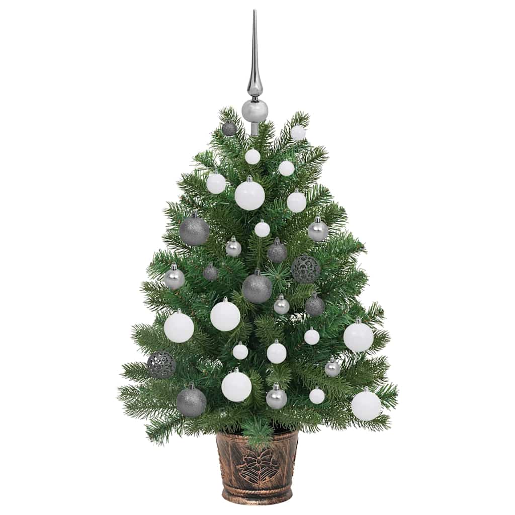 Mű karácsonyfa 150 LED-del állvánnyal Zöld 95 cm PE és PVC