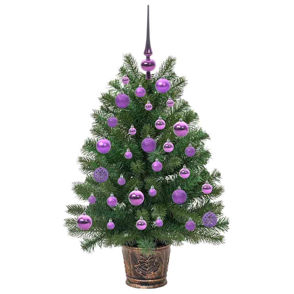 Mű karácsonyfa 150 LED-del állvánnyal Zöld 95 cm PE és PVC