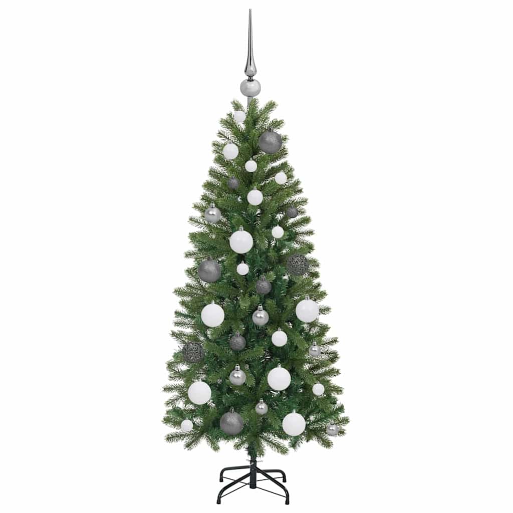 Mű karácsonyfa 150 LED-del állvánnyal Zöld 120 cm PE és PVC