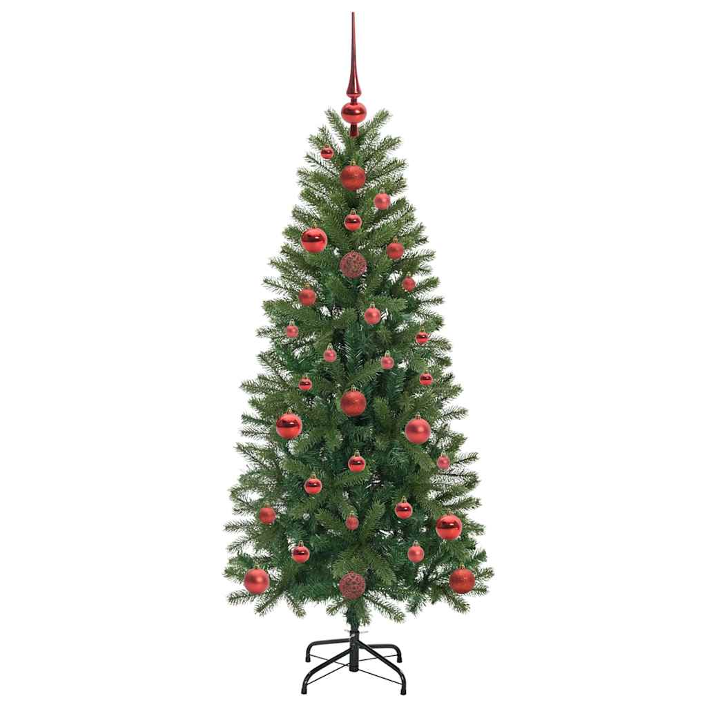 Mű karácsonyfa 150 LED-del állvánnyal Zöld 120 cm PE és PVC