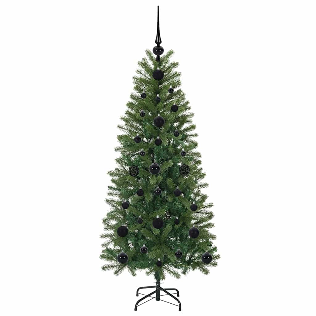 Mű karácsonyfa 150 LED-del állvánnyal Zöld 120 cm PE és PVC