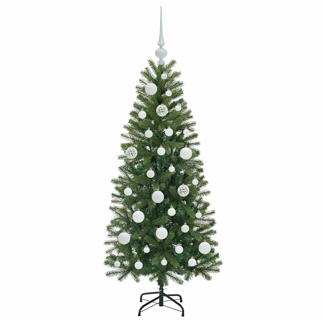 Mű karácsonyfa 150 LED-del állvánnyal Zöld 120 cm PE és PVC